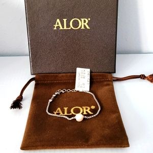 ALOR Stainless Steel Pearl Bracelet